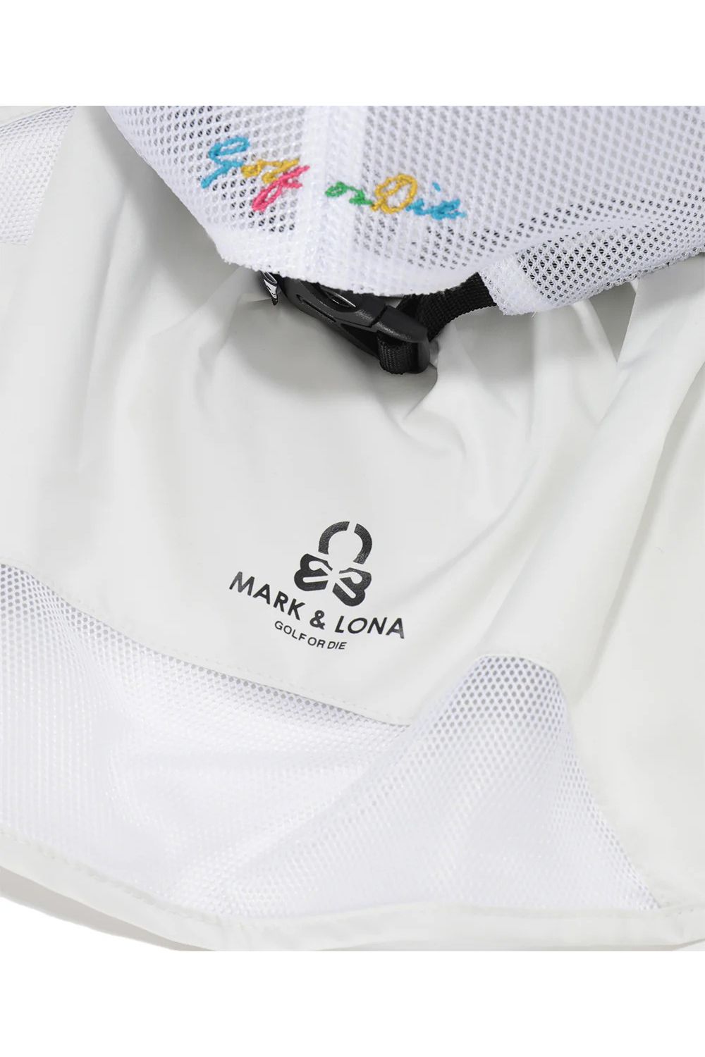 【26SS】 CHOROMA ICON SUN SHIELD CAP / マルチカラー刺繍 サンシールド付き メッシュキャップ (ホワイト)