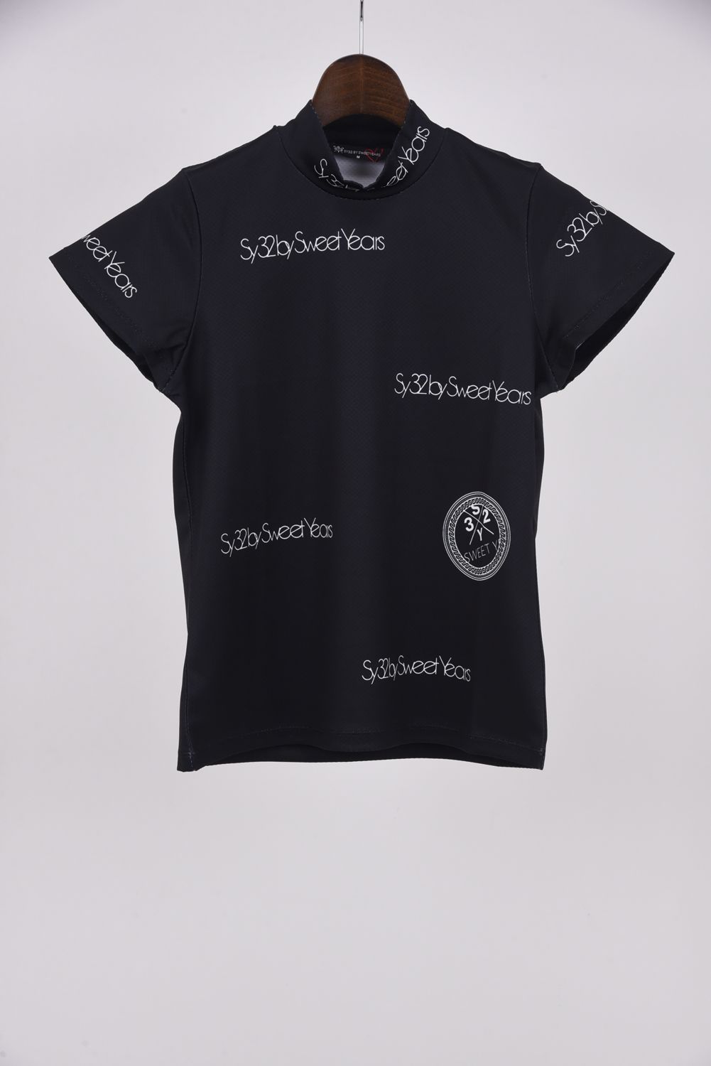 SY32 by SWEET YEARS - FAST DRYING LOGO MOCK | モックネック