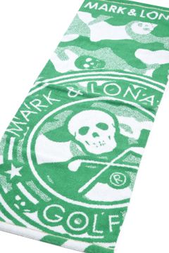 【プレゼント好適品】 FACE TOWEL(BIG) / スカルカモフラージュ柄 今治 フェイスタオル (グリーン)
