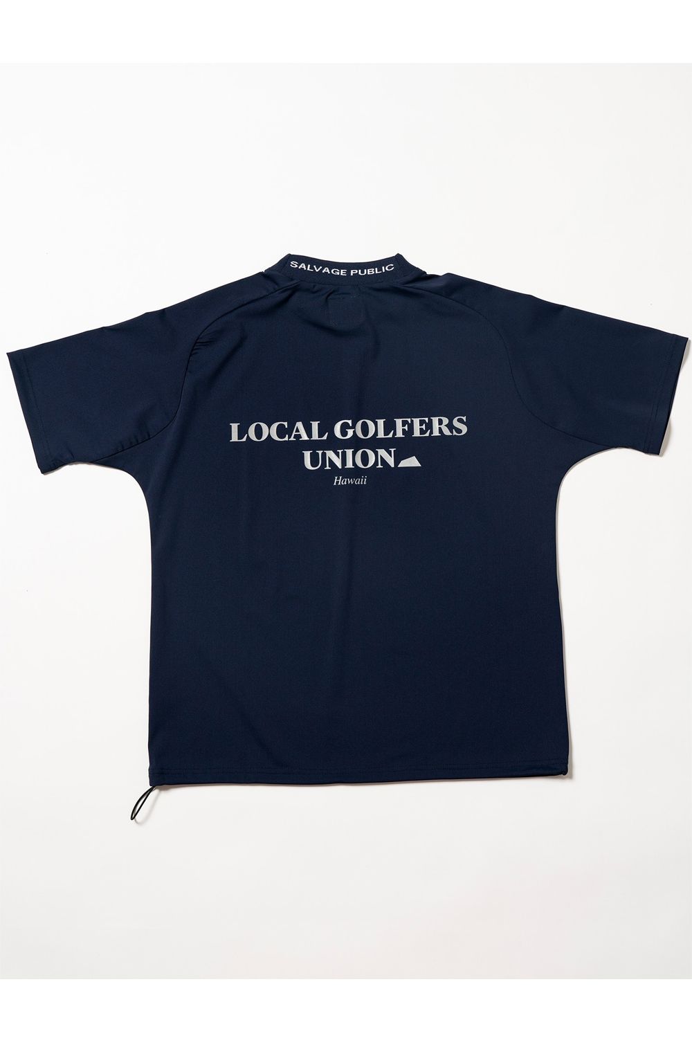 【2026SS】 Alohea Mockneck SS（LOCAL GOLFERS UNION） / ショートスリーブ モックネックTシャツ (ネイビー) （3月入荷予定）