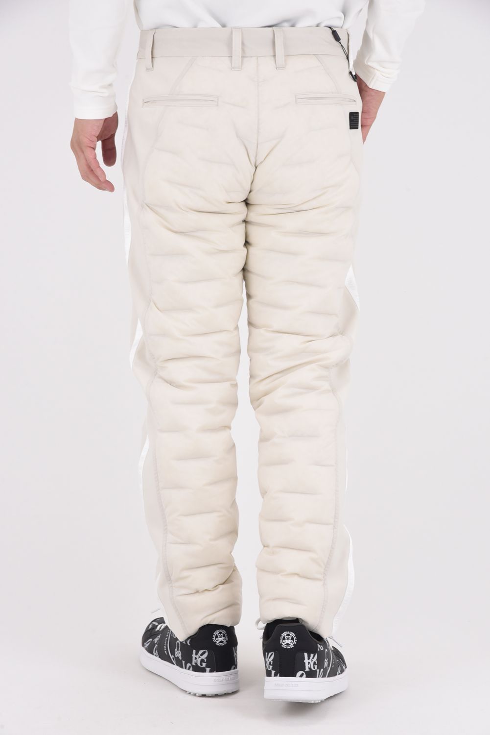 【25AW】 MEN'S HYBRID DOWN PANTS / ストレッチタフタ ダイヤモンドロゴ ハイブリッドダウンパンツ (ベージュ)