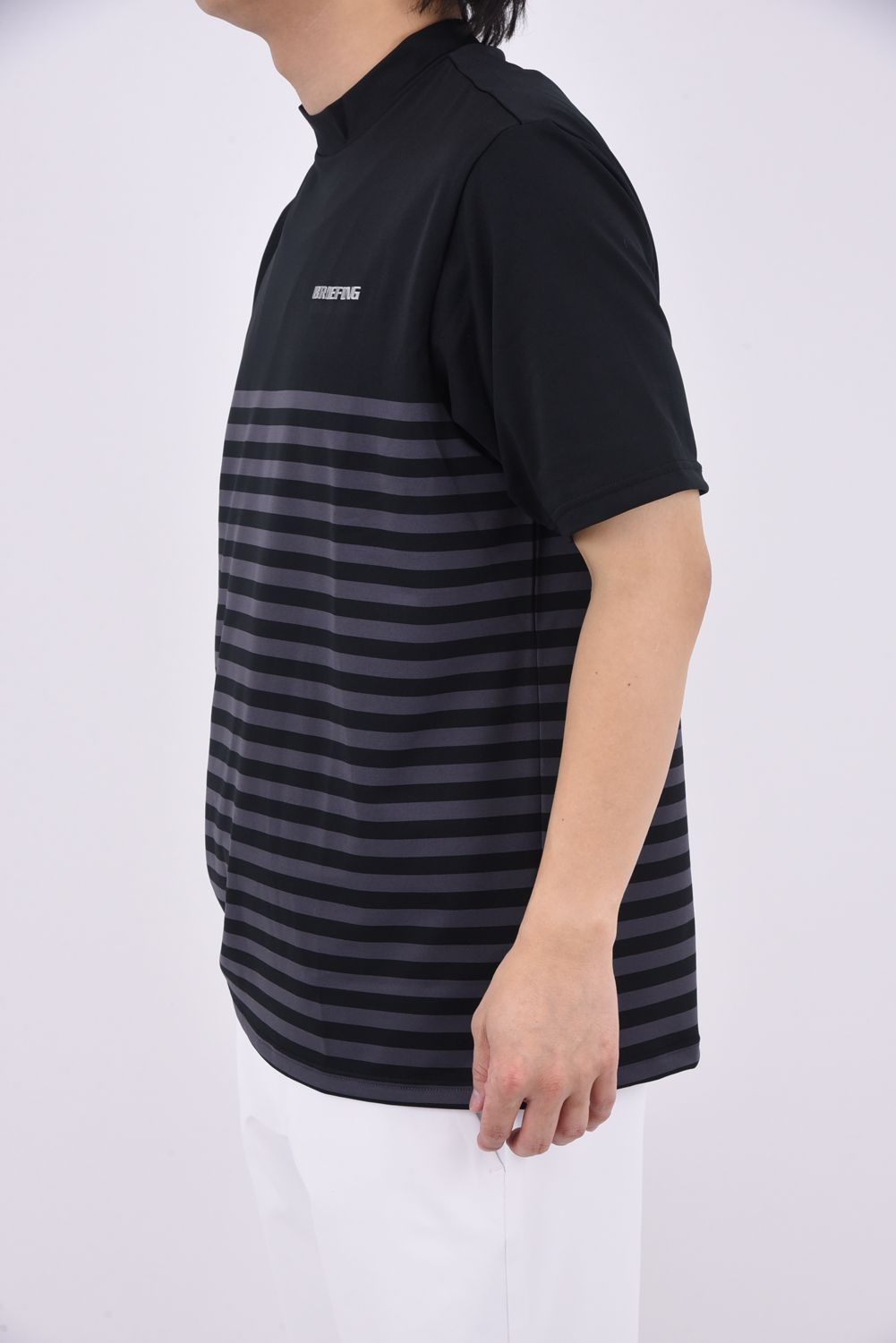 BRIEFING - 【25SS】 MEN'S SHADOW STRIPE HIGHNECK / シャドウ