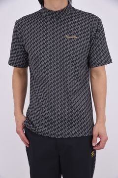 【26SS】 MENS GM PRINT MOCK NECK / GMプリントモックネック (ブラック)*