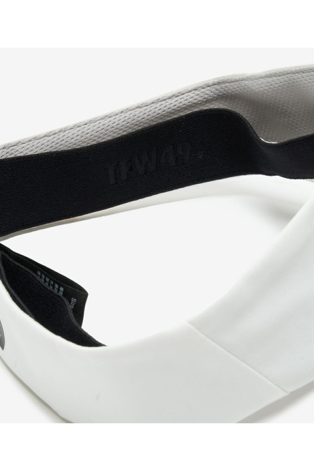 TAFFETA SUN VISOR / ブランドロゴ サンバイザー (ホワイト)