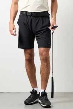 【26SS】 CONCEPT NOTES TAPING HALF PANTS / カノコ素材 デザインテープ ショートパンツ (ブラック)