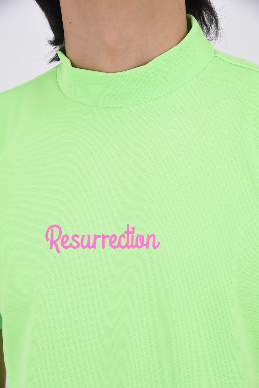 【26SS】 MENS NEONLOGO MOCK NECK / ネオン ロゴ モックネック (ネオングリーン)*