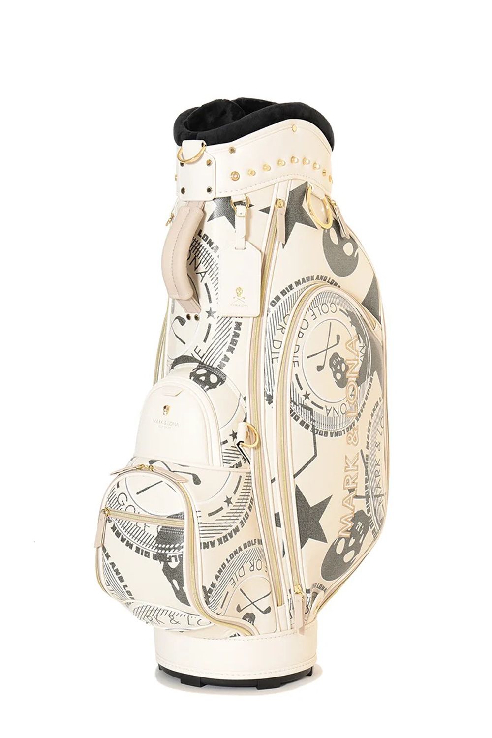 【26AW】 ATLAS SIGNATURE CADDY BAG / アイアンスカル シンセティックレザー カートタイプ キャディバッグ (アイボリー)