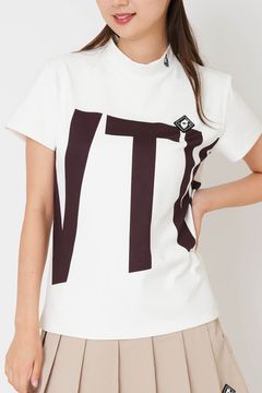 【25SS】【レディース】 BIGZ MOCK / ビッグロゴ モックネックTシャツ (ホワイト)