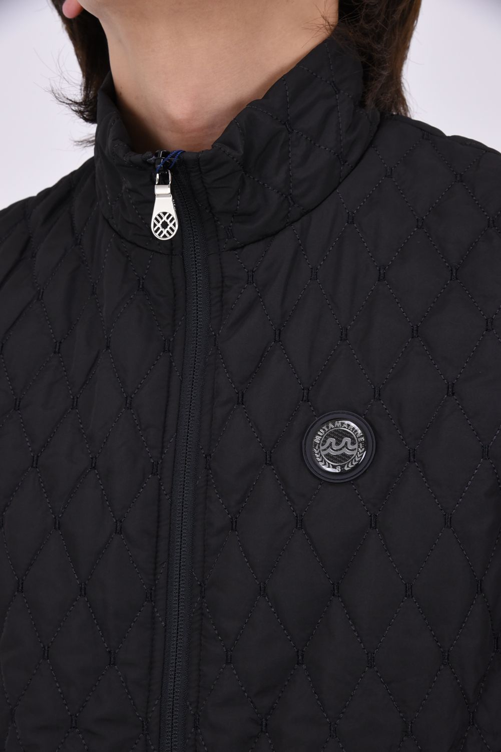 【26AW】 BLOUSON / ダイヤキルティング スリーブデタッチャブル 2WAYブルゾン&ベスト (ブラック)