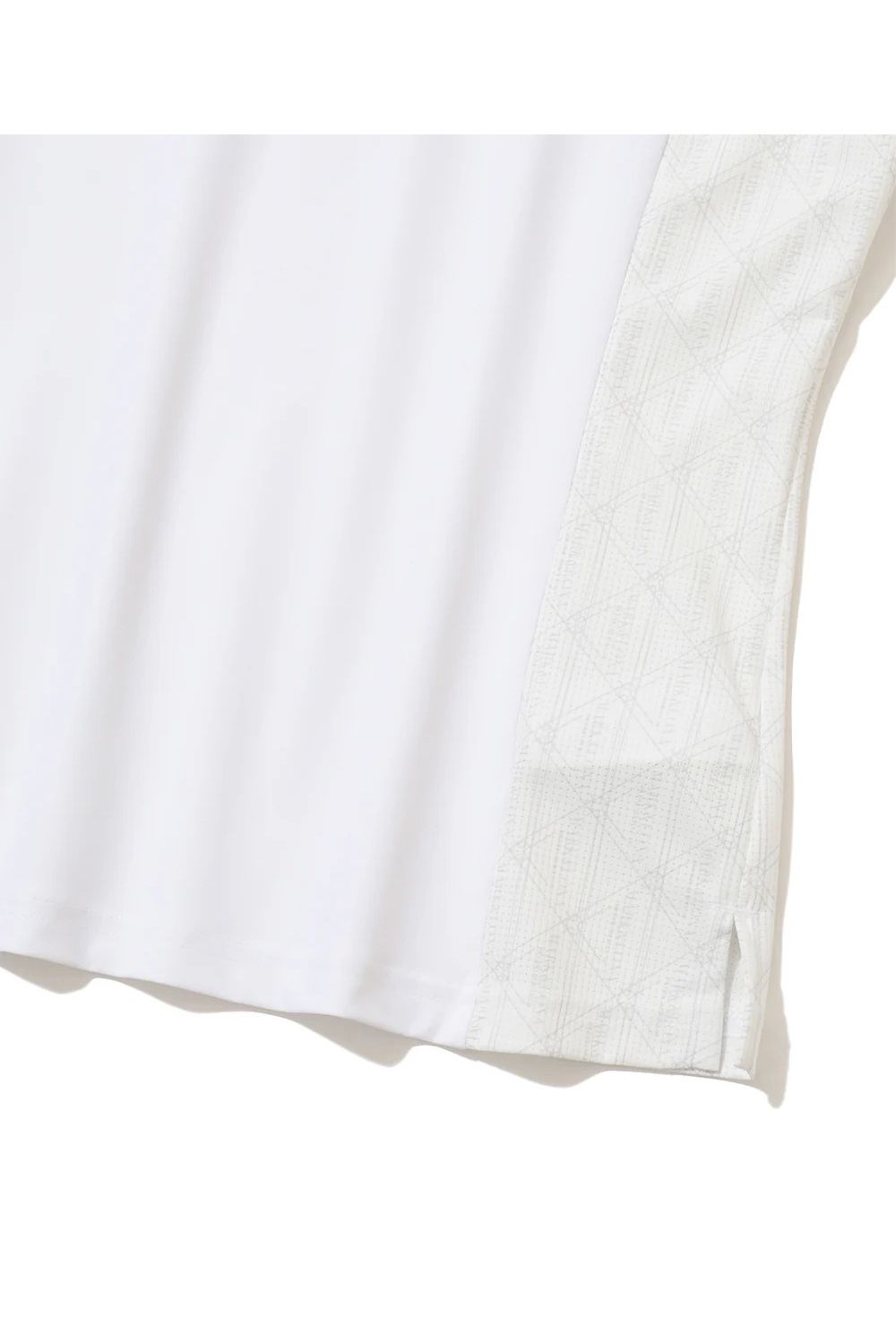 【26SS】【CODE COLLECTION】【レディース】 DCPL / 接触冷感 異素材切り替え ポロシャツ (ホワイト)