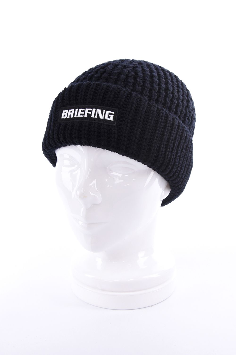 【26AW】 MEN’S WR WOOL KNIT BEANIE / ブランドロゴパッチ リブ編みニットビーニー (ブラック)