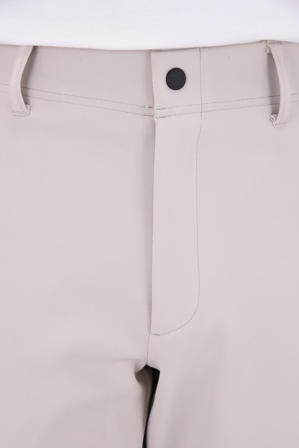 【26AW】 STRETCH HYBRID PANTS / ストレッチナイロン&ダンボールニット ロングパンツ (グレージュ/チャコール)