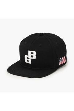 【26SS】 MEN’S BG LOGO FLAT VISOR CAP / BGロゴ フラットキャップ (ブラック)