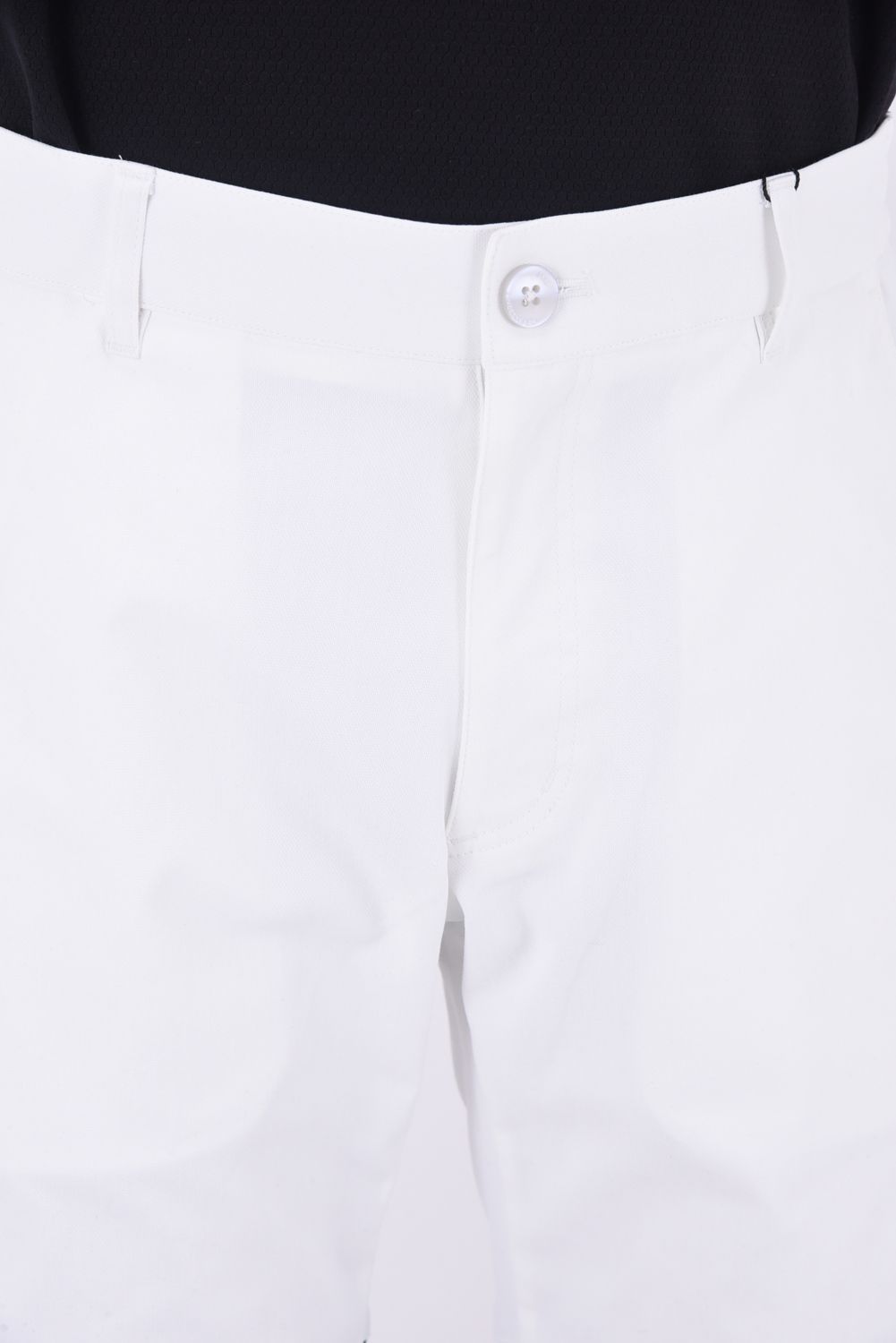 RECYCLE WOVEN OX STRETCH SHORTS / ブランドロゴ ストレッチオックス ショートパンツ (ホワイト)