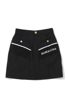 【26SS】【レディース】 LEXA DIAGONAL FUNCTION SKIRT / ポリエステルツイル モノトーン ダイアゴナルライン タイトスカート (インナーパンツ一体型) (ブラック)