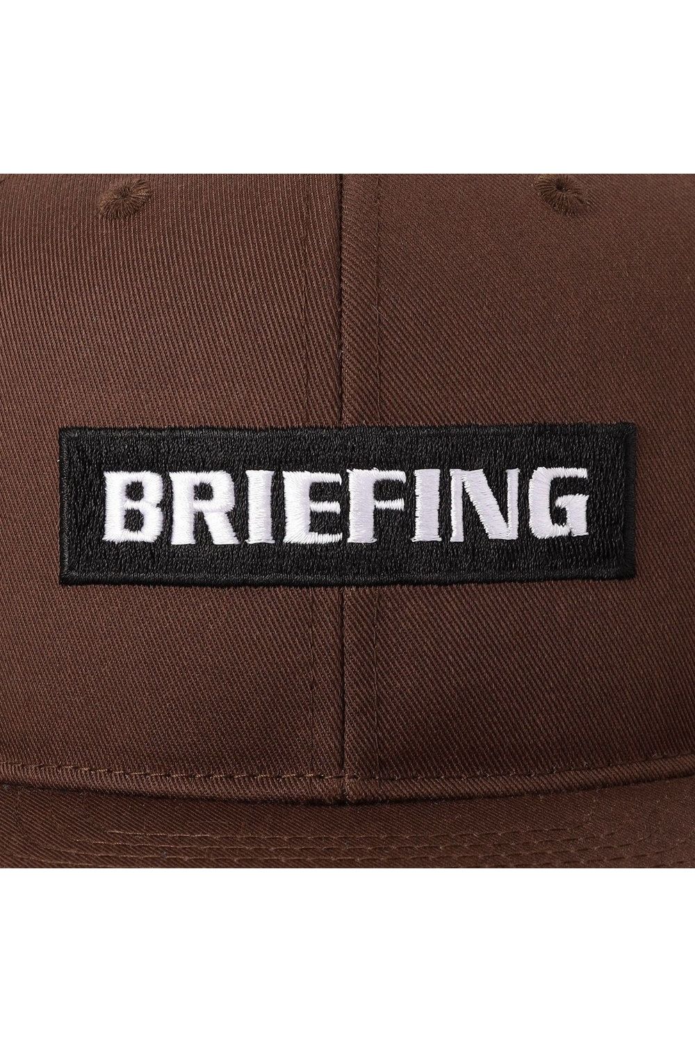 【26AW】 MEN’S BOX LOGO FLAT VISOR CAP / ボックスロゴ刺繍 フラットキャップ (ブラウン)