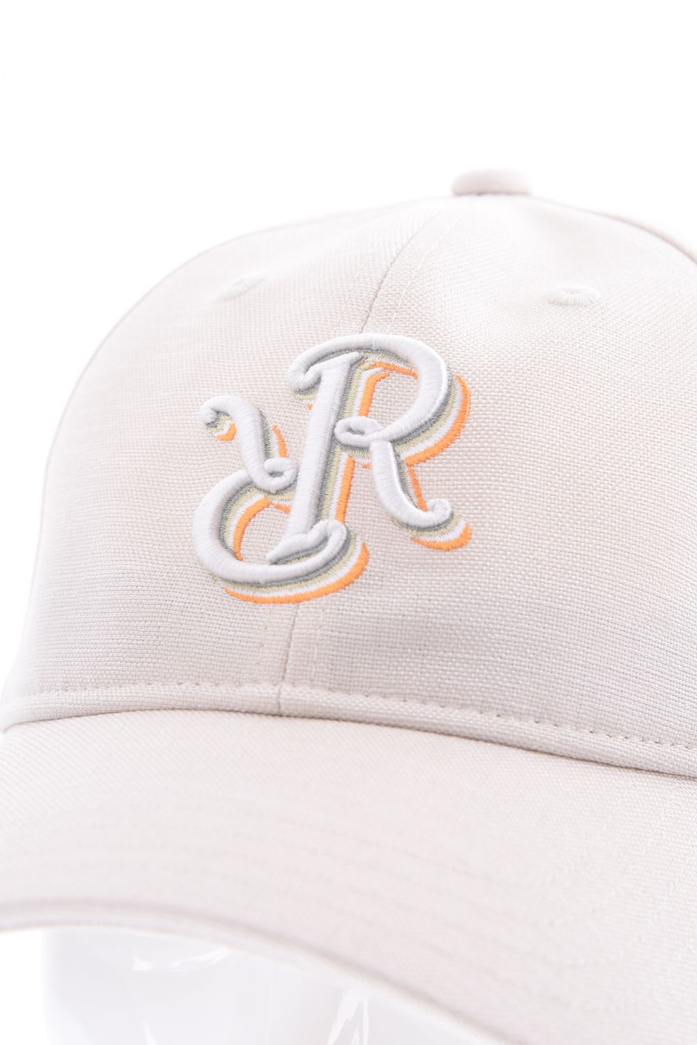 【26SS】 FIVE CONSECUTIVE CAP / リネンライク RRロゴ刺繍 キャップ (ベージュ)