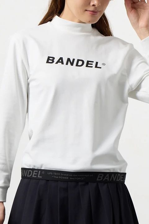 【26AW】 【レディース】 HEM TAPE LONG SLEEVE MOCK NECK / ヘムテープ ロングスリーブ モックネック (ホワイト)