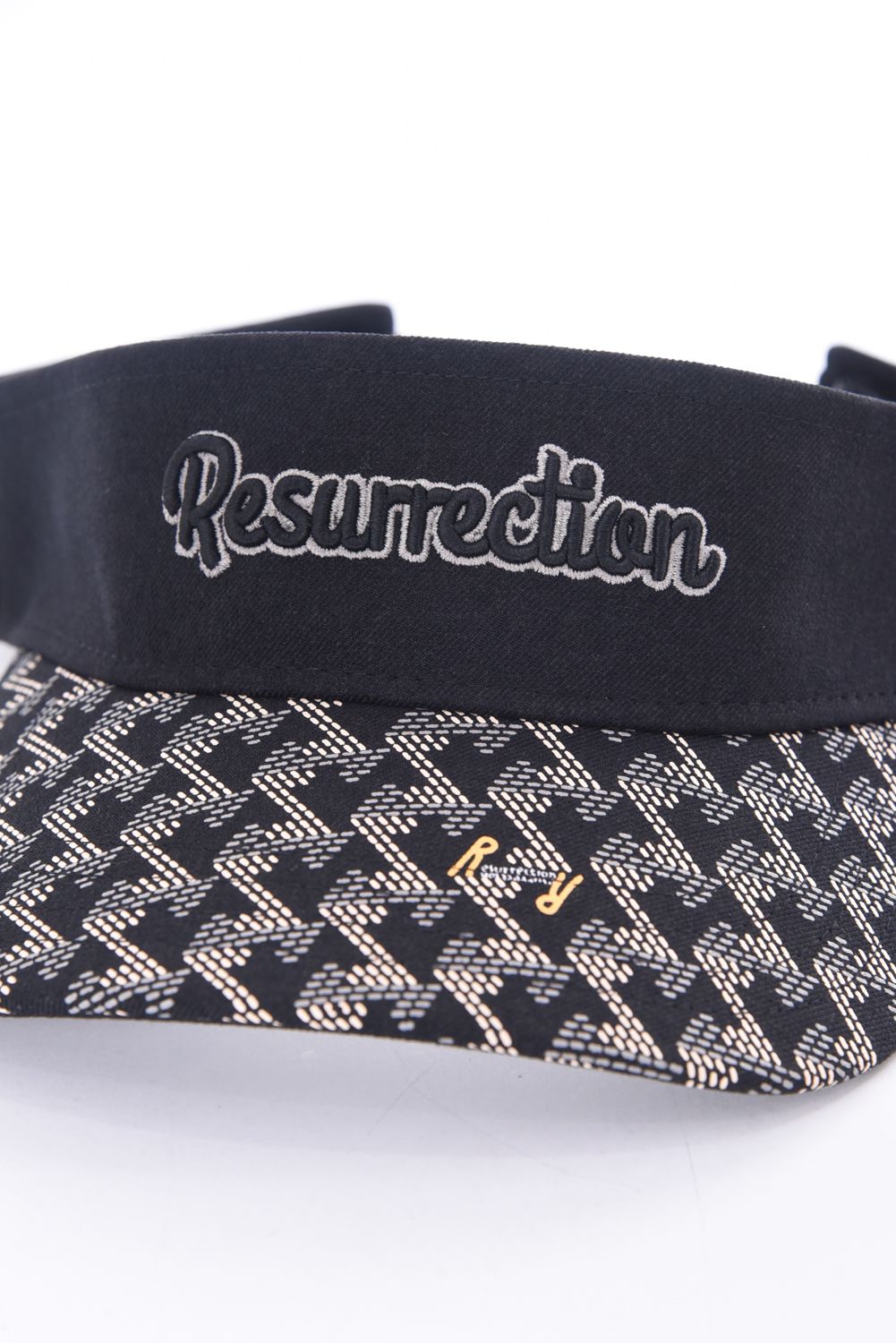 GM BRIM VISOR / ブランドロゴ刺繍 オリジナルテキスタイル サンバイザー (ブラック)