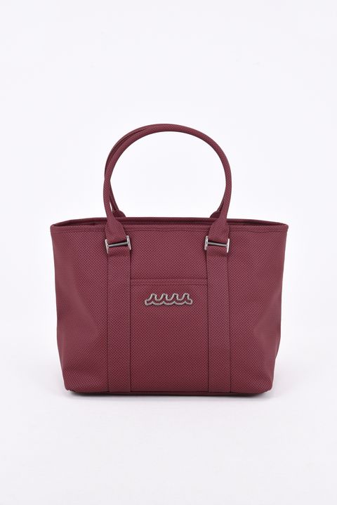【26AW】 PUNCHING TOTE BAG / パンチングエシカルレザー BIGトートバッグ (ダークレッド)