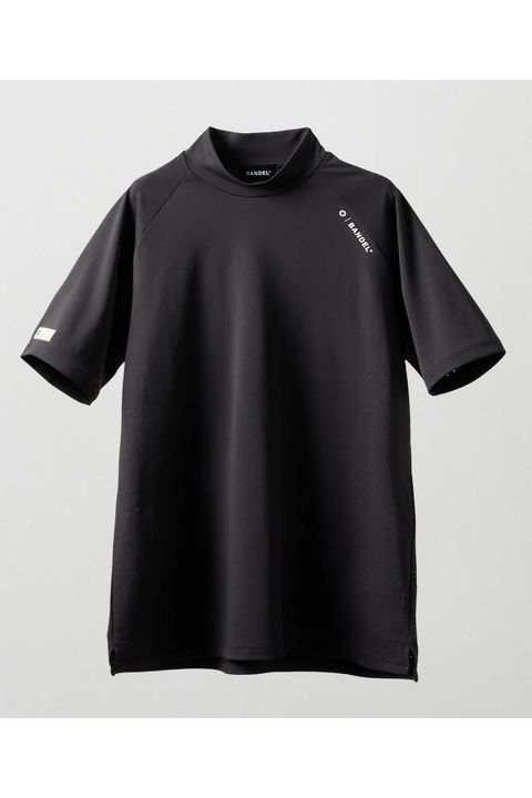 【26SS】 ヒートパンチングモックネック (ブラック) （4月上旬入荷予定）