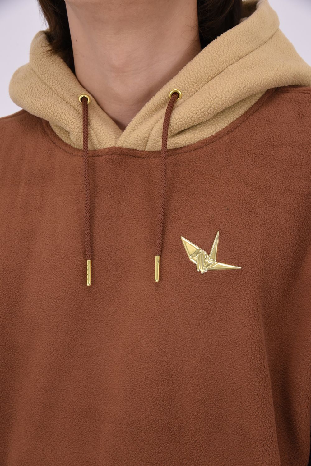 【26AW】 Fleece Hoodie / ツートーン フリースパーカー (ブラウン)
