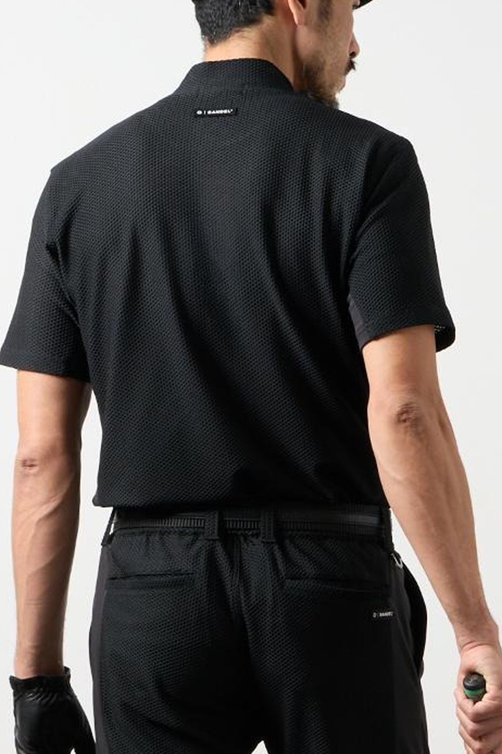 【26SS】 DRY WAFFLE SWITCH MOCK / ドライワッフルスウィッチモックネック (ブラック)