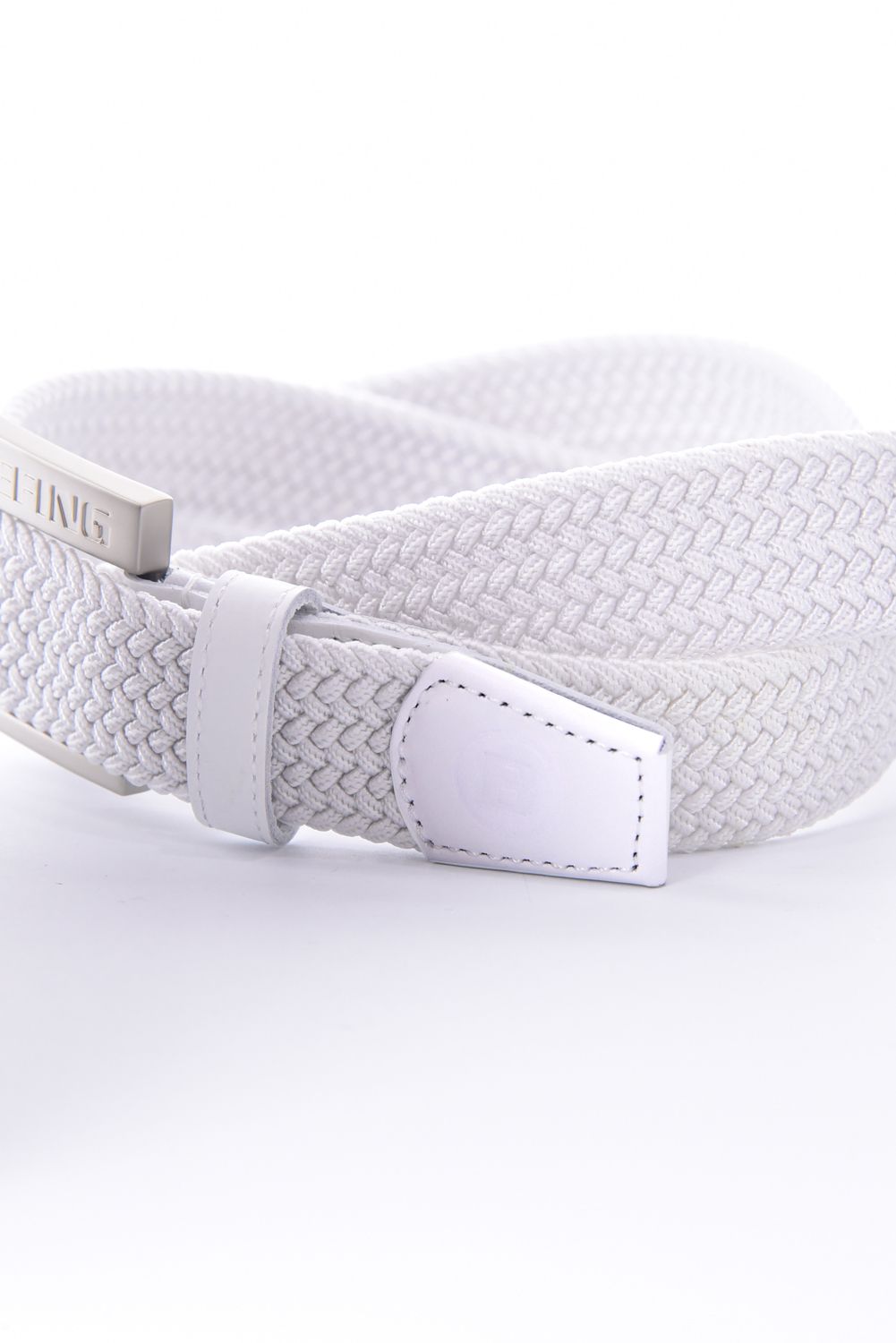 【26SS】 MS SQUARE BUCKLE MESH BELT / スクエアバックル メッシュベルト (ホワイト)