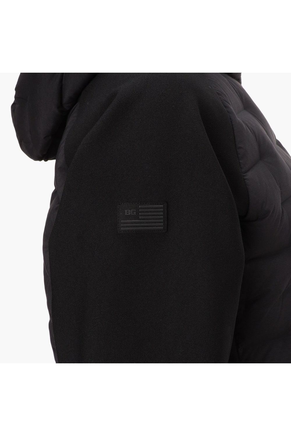 【25AW】【レディース】 WOMEN’S HYBRID DOWN PARKA / ストレッチタフタ ダイヤモンドロゴ ハイブリッドダウンジップパーカー (ブラック)