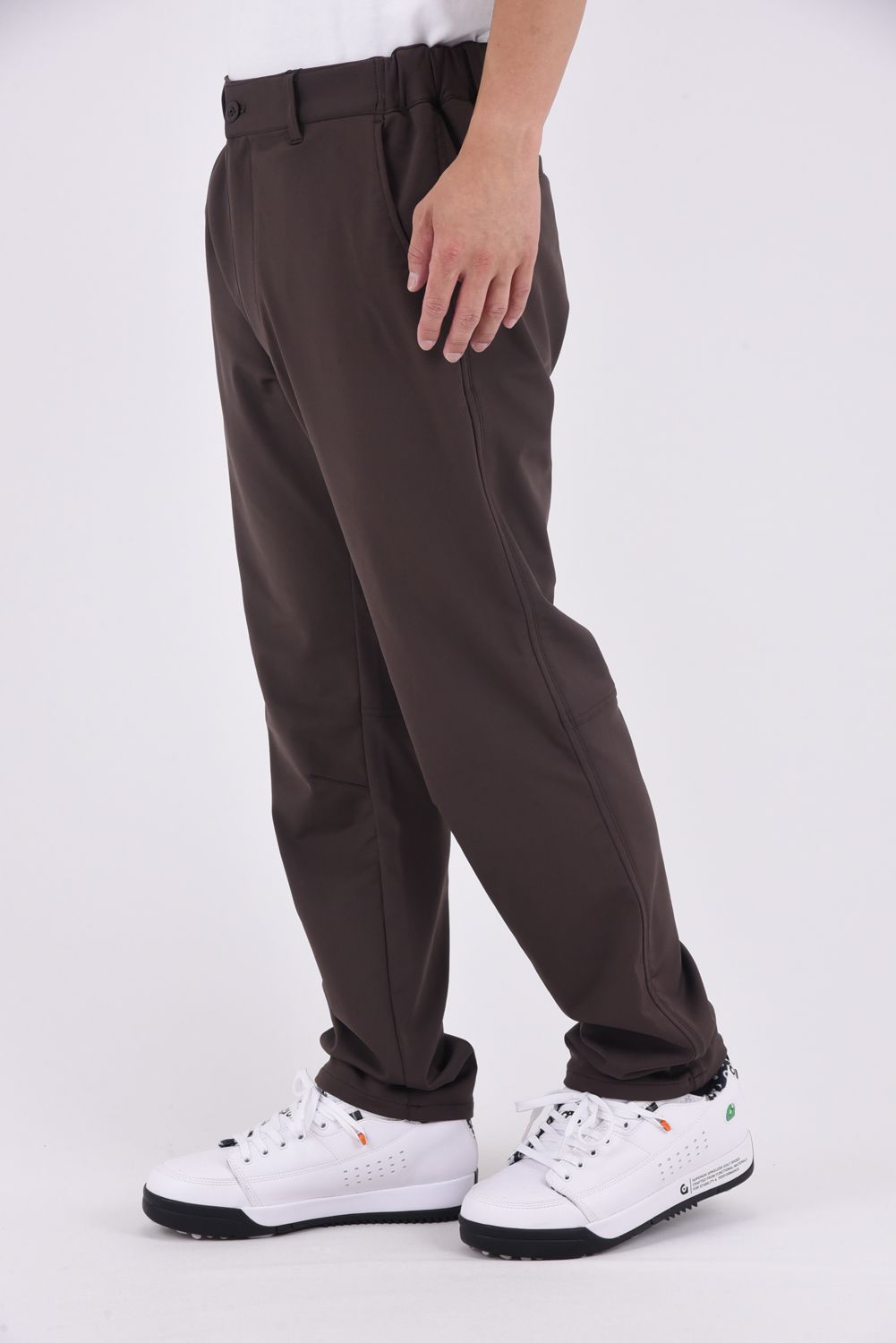 【25AW】 37.5SOUTHWEST bottoms / ブランドロゴ ロングパンツ (ブラウン)