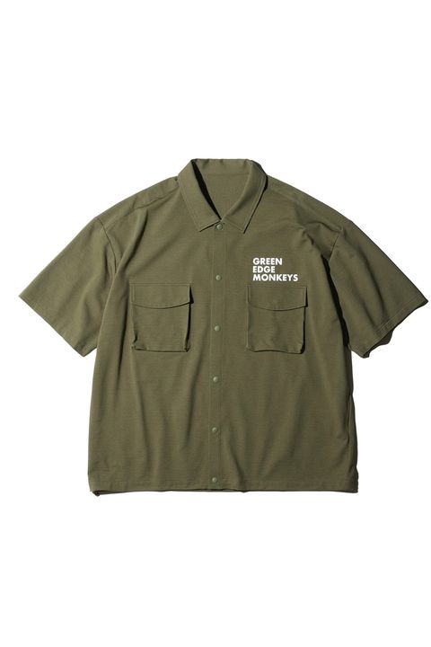 【26SS】 KNIT SOCCER SHIRT / ニットサッカー シャツ （カーキ）