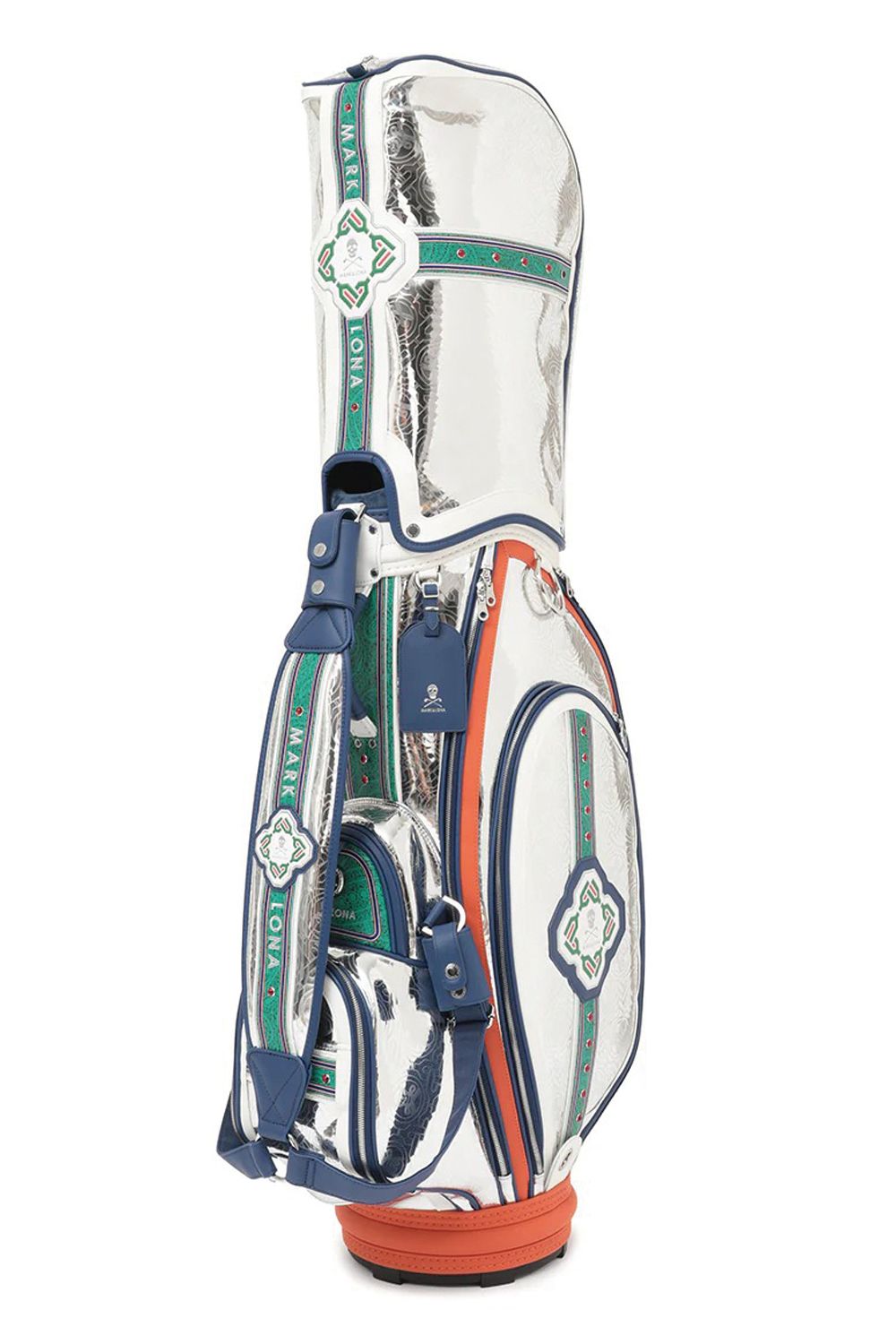 【2026SS 木村拓哉さん着用 VOL.1】【銀行振込・代金引換不可】【返品・交換不可】 STELA CHROME EDITION CADDY BAG / ミラーエナメル アラベスクパターン カートタイプ キャディバッグ (シルバー) (2月18日入荷予定)