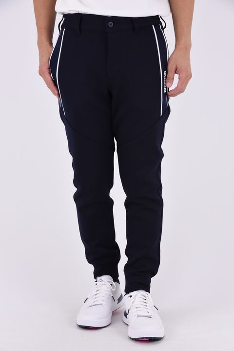 【26AW】 MEN’S WARM LINE JOGGER PANTS / ダンボールニット サイドライン ジョガーパンツ (ネイビー)