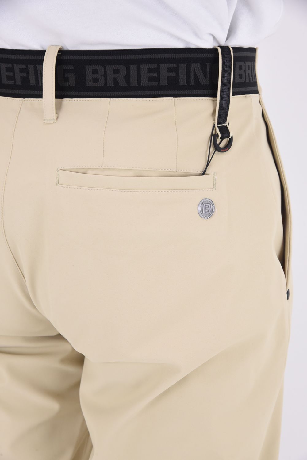 【25SS】 MEN’S LOGO ELASTIC SUMMER PANTS / ロゴ ゴムベルト パンツ (ベージュ)