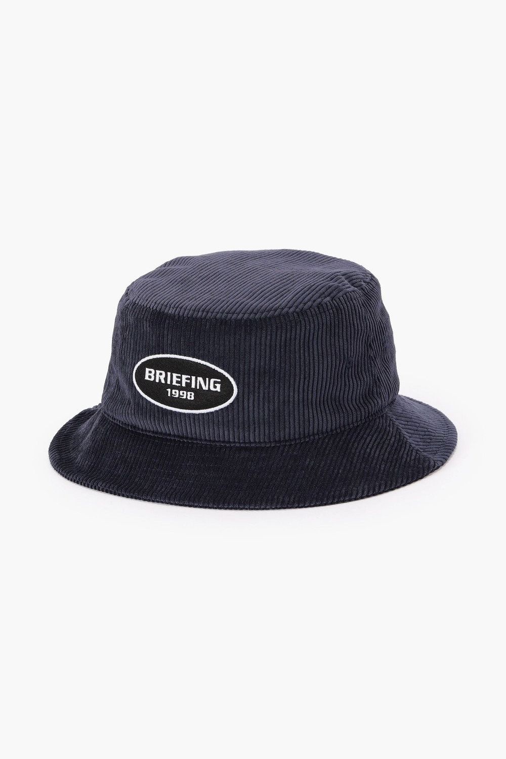 【26AW】 MEN’S CORDUROY OVAL HAT / コーデュロイ生地 オーバルロゴワッペン ハット (ネイビー)