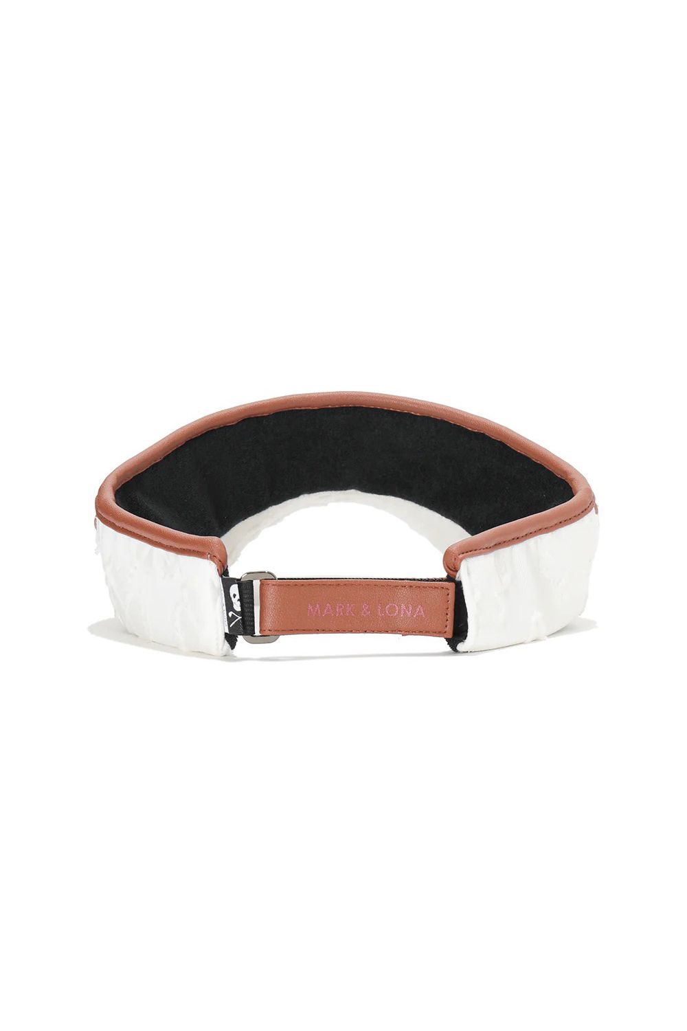 【2026SS 木村拓哉さん着用 VOL.6】 IMPERIAL CUT JACQUARD VISOR / 3Dモノグラム生地 レザーパイピング サンバイザー (ホワイト)