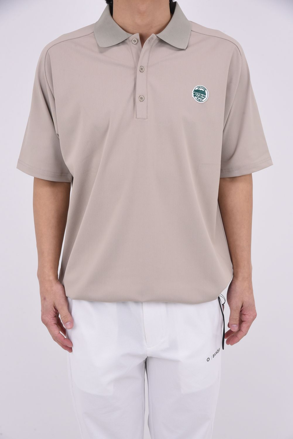【2026SS】 Alohea Tech Polo SS (Pitch&Run) / ショートスリーブ ポロシャツ (ベージュ)