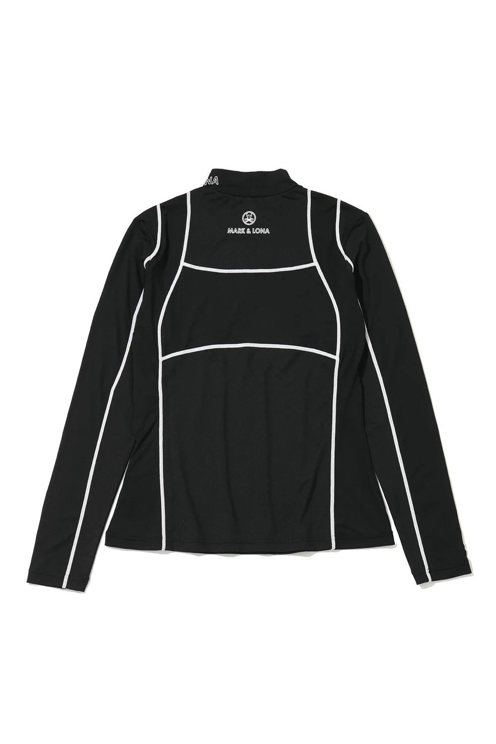 【26AW】【レディース】 CONTOUR MESH L/S TOP / メッシュ切り替え サイドライン インナーモックネックTシャツ (ブラック)