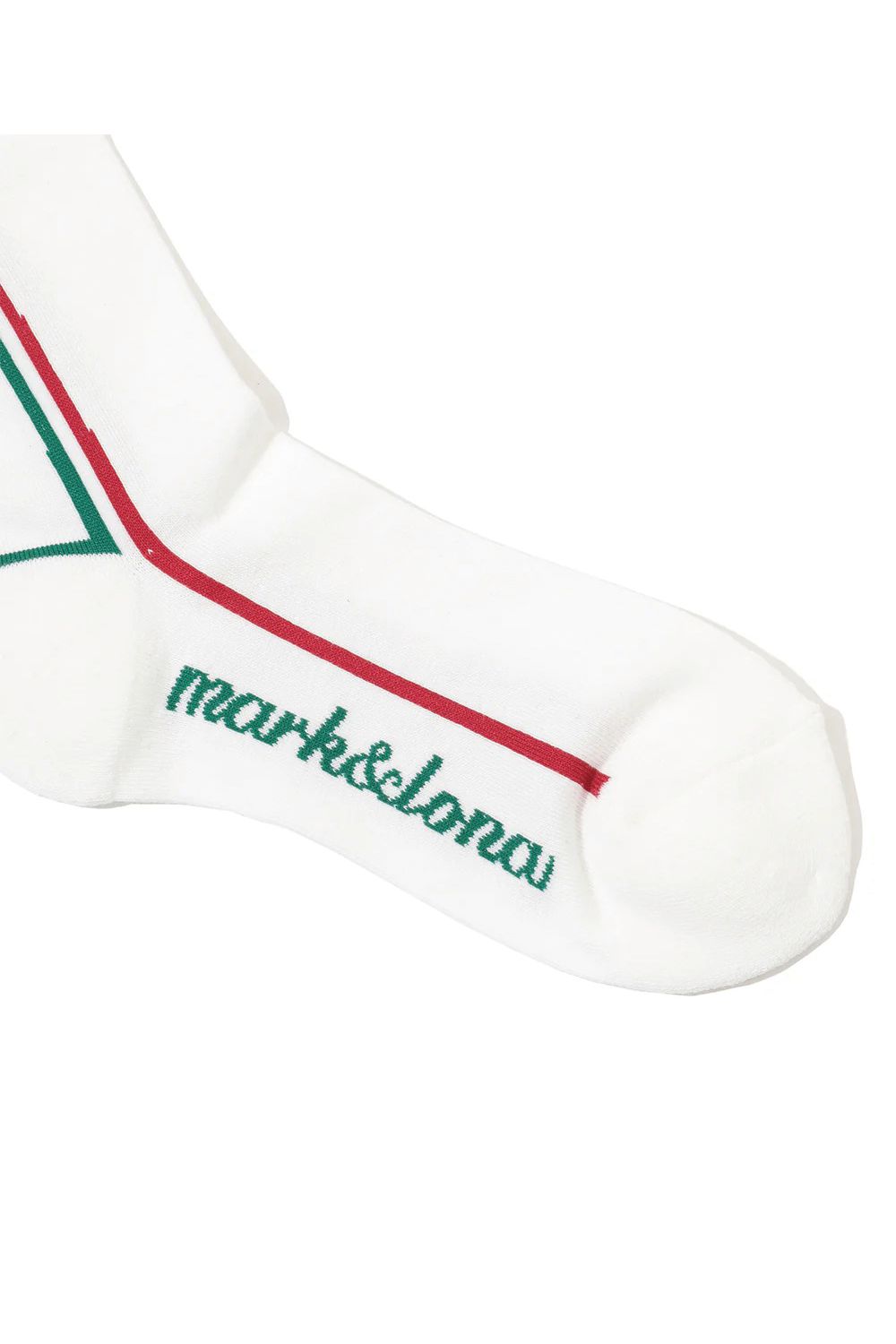 【26SS】【レディース】 ELMT SPORT LINE OVER-KNEE SOCKS / サイドライン オーバーニーソックス (ホワイト)