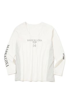 【26SS】 HEC U-NECK UV BASE LAYER / ブランドロゴ ロングスリーブ Uネック サマーインナーTシャツ (ホワイト)