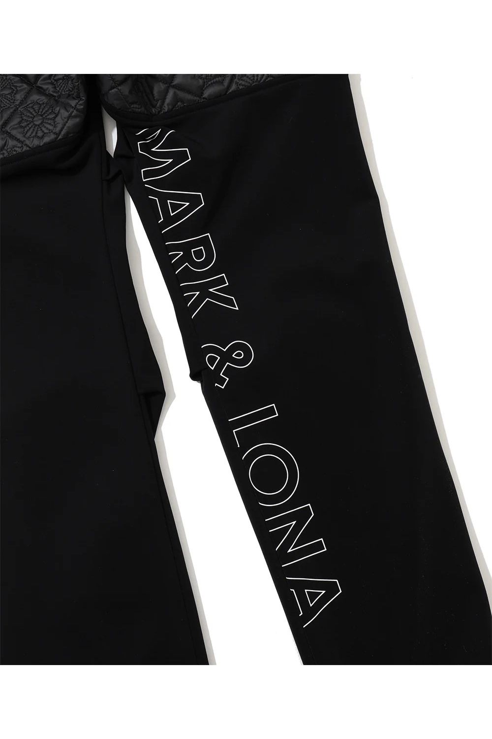 【26AW】 OBLIVION STRETCH HYBRID PANTS / モノグラムキルティング ボンディング素材 ハイブリッドパンツ (ブラック)