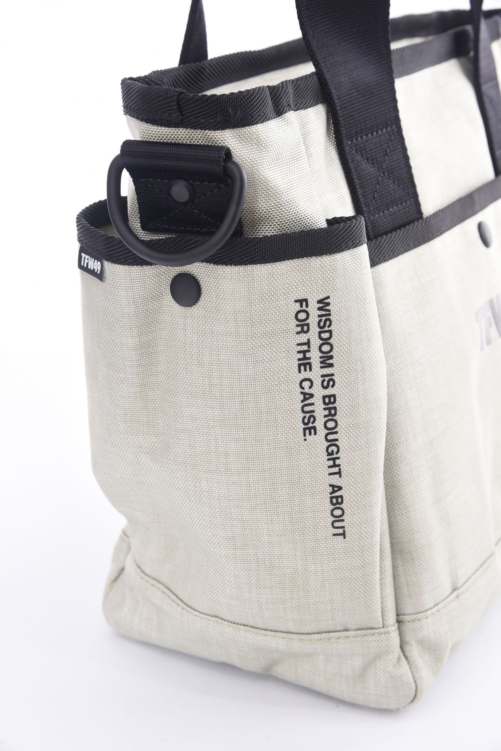 NYLON TOTE BAG SMALL / ナイロン トートバッグ スモール (ベージュ)