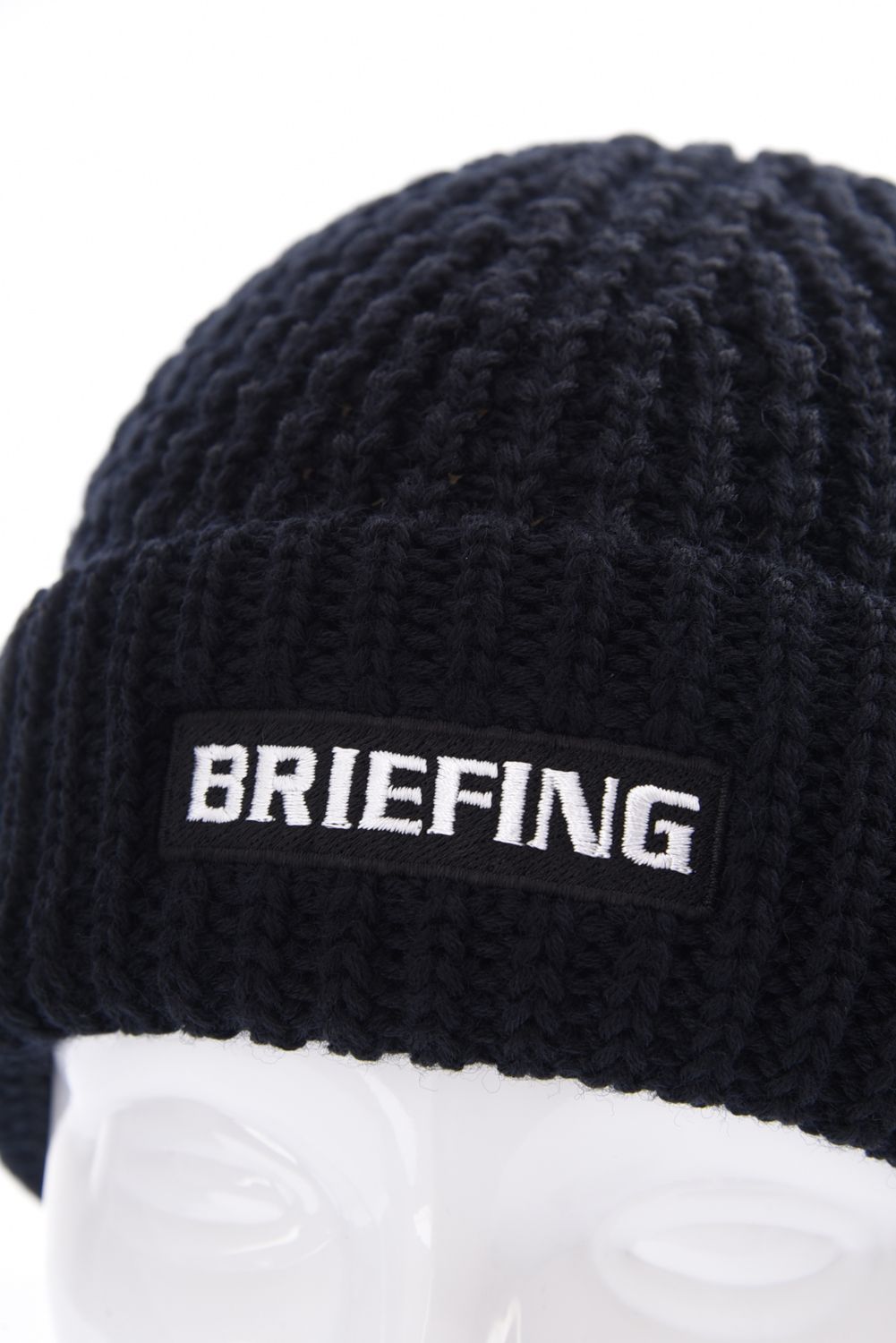 WR WOOL KNIT PATCH LOGO BEANIE / パッチロゴ ウール ビーニー (ブラック)