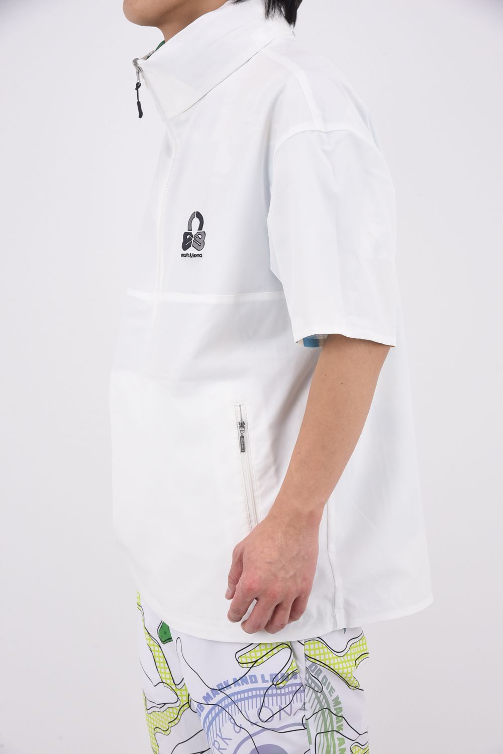 【2026SS 木村拓哉さん着用】 QUADRA AIR MESH 2-WAY PULLOVER / リバーシブル ショートスリーブプルオーバー (ホワイト)