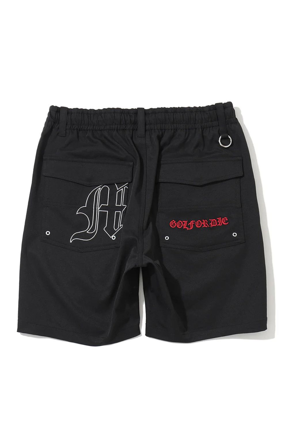 【26SS】 SOVEREIGN UTILITY TWILL SHORTS / ポリエステルツイル ブラックレターフォントロゴ ショートパンツ (ブラック)