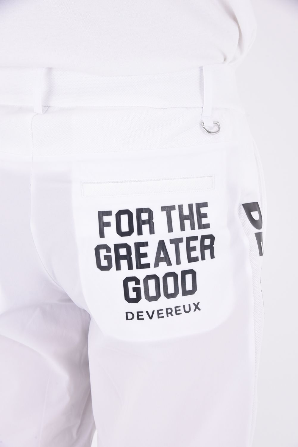 【25SS】 FOR THE GREATER GOOD BK BOTTOM / ロゴバンド ロングパンツ (ホワイト)