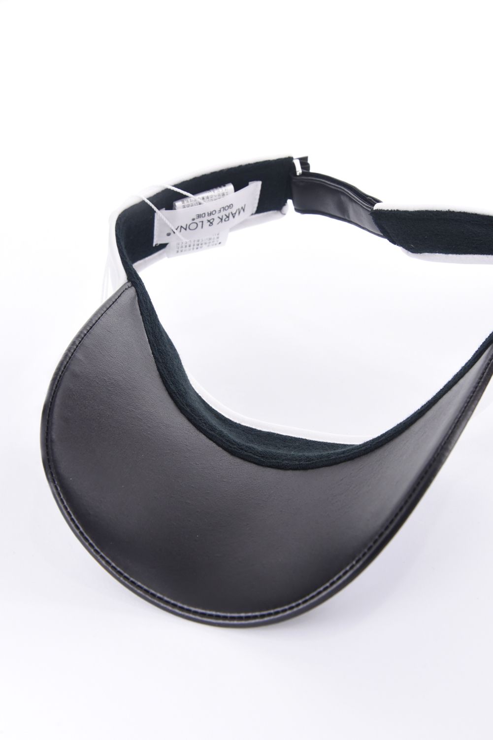 GAUGE CRYSTAL ICON VISOR / オリジナルカモジャカード 異素材切り替え サンバイザー (ホワイト)