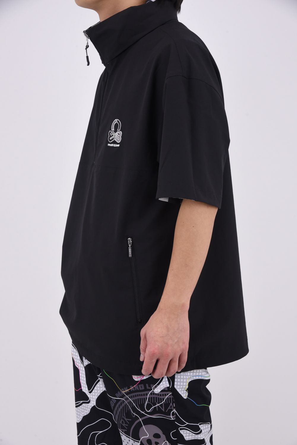 【2026SS 木村拓哉さん着用 VOL.4】 QUADRA AIR MESH 2-WAY PULLOVER / リバーシブル ショートスリーブプルオーバー (ブラック)