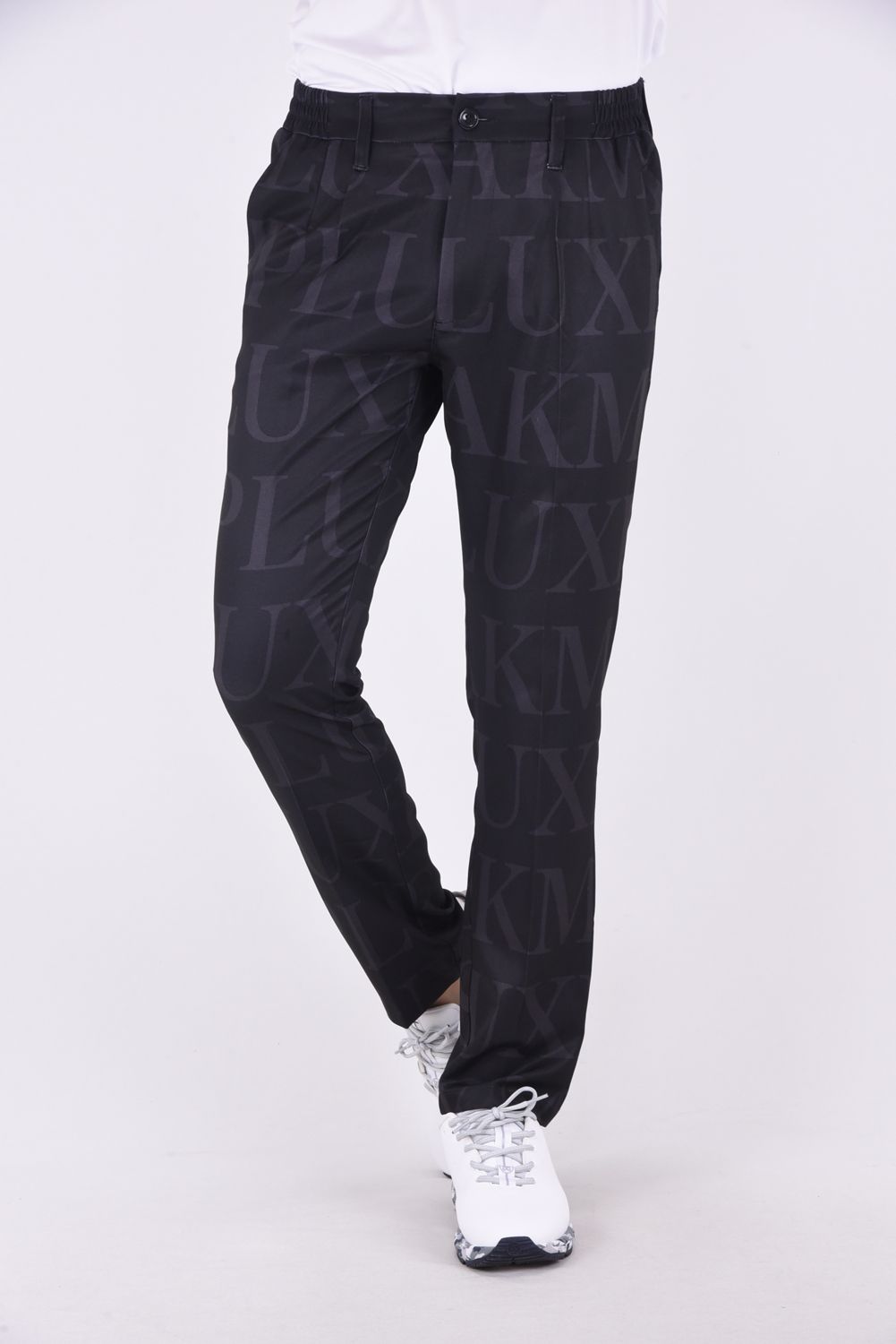 SAME LOGO PANTS / 総柄ロゴスラックス ブラック
