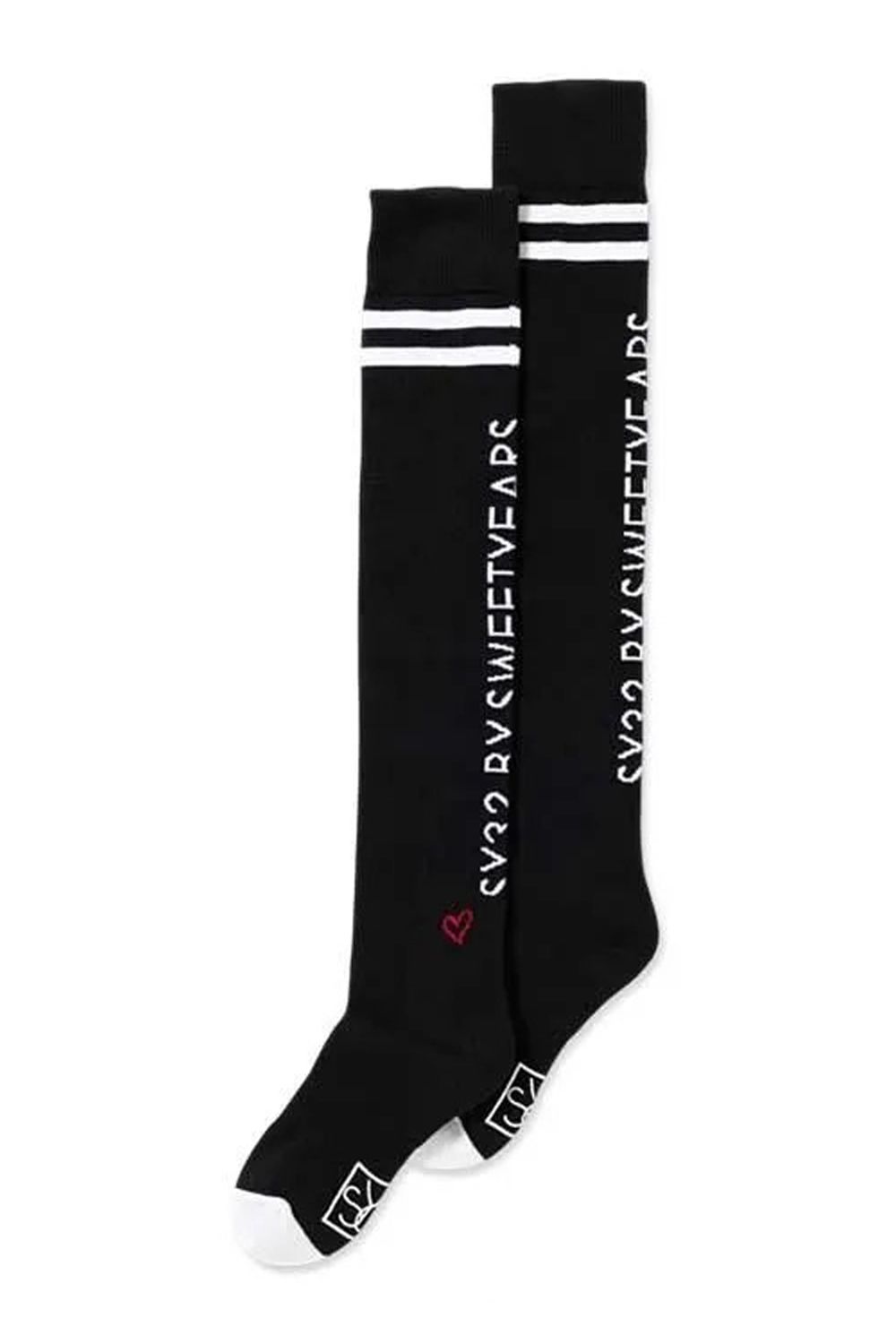 【26SS】【レディース】 LADYS KNEE HI SOX / ブランドロゴジャカード ニーハイソックス (ブラック)*